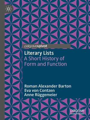 cover image of Literary Lists
